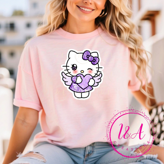 #863B kitty with purple heart
