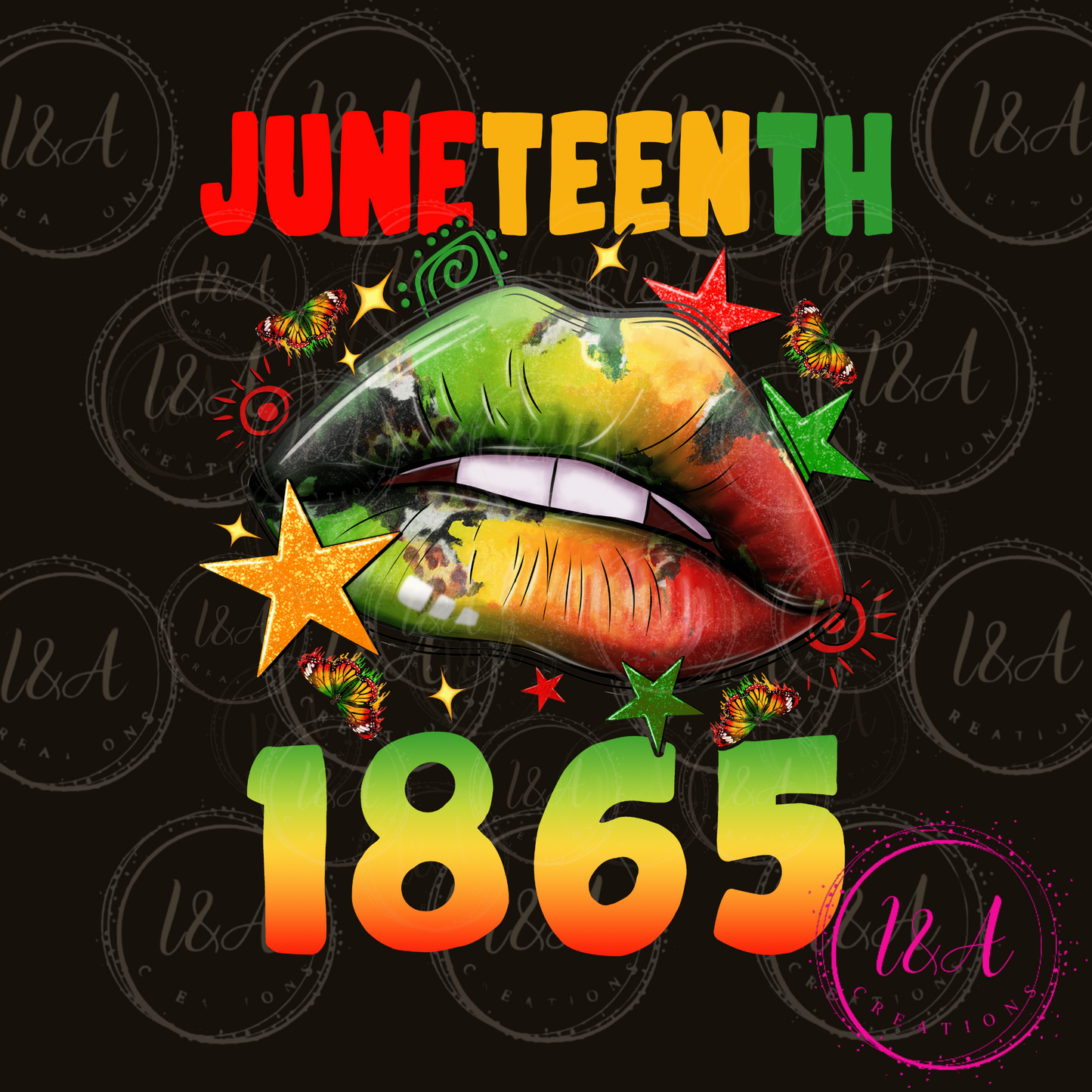 #801 Juneteenth lips