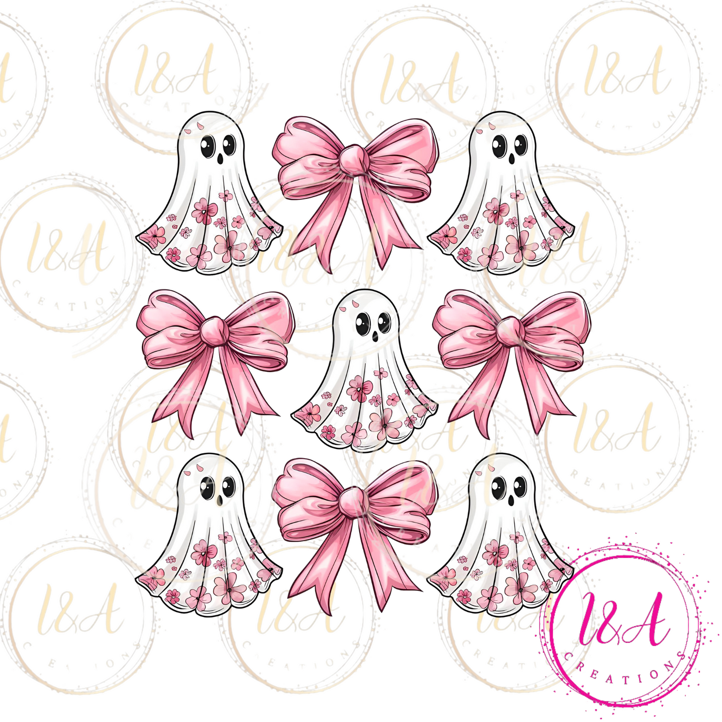 #63C ghosts and pink bows