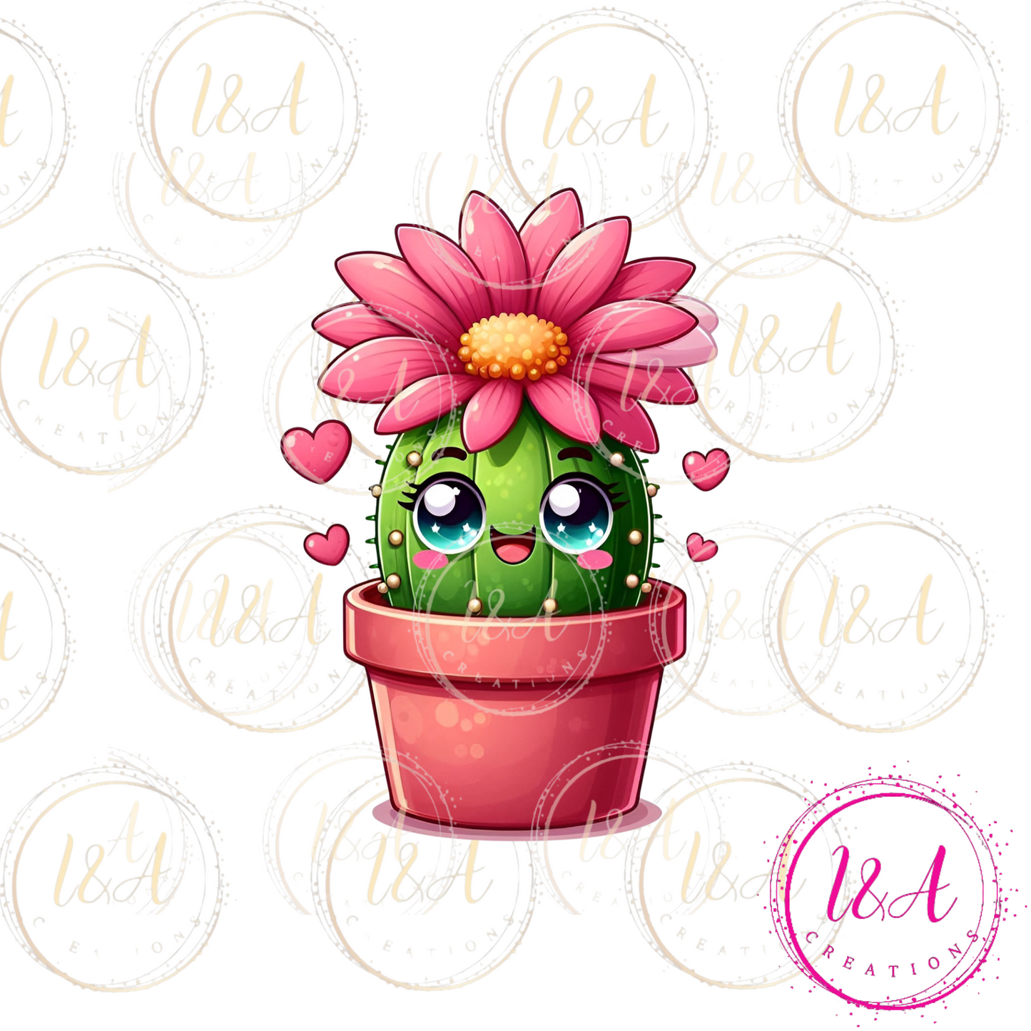 #35C cute cactus plant