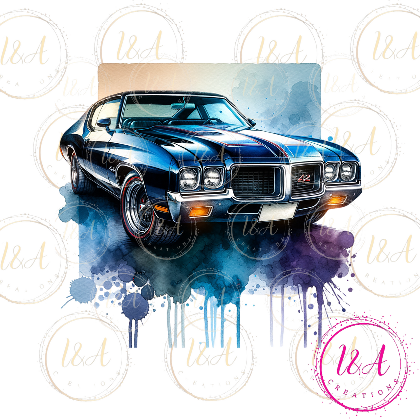 #506B blue car