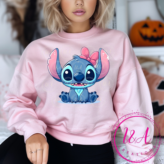 #604B alien with pink bow 🎀