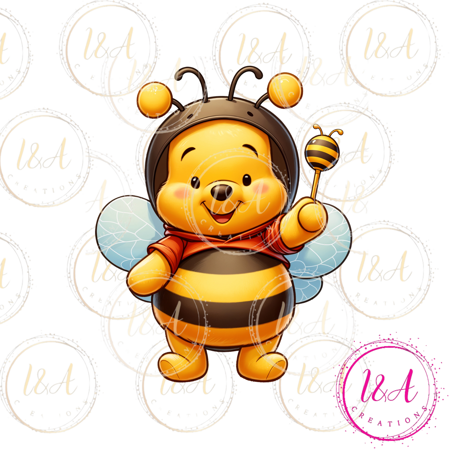#104C baby bee bear