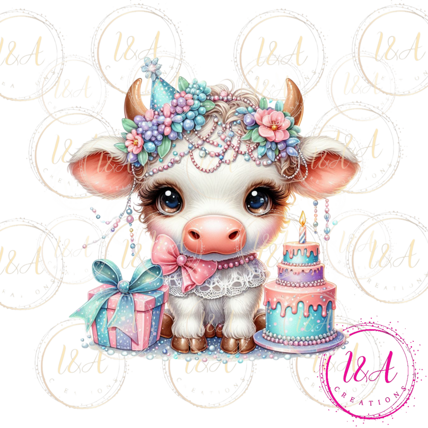 #639B cow with cake