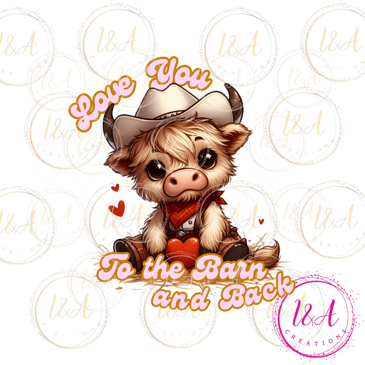 #618B love you to the barn and back