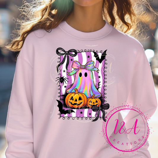 #52C ghost with pumpkins