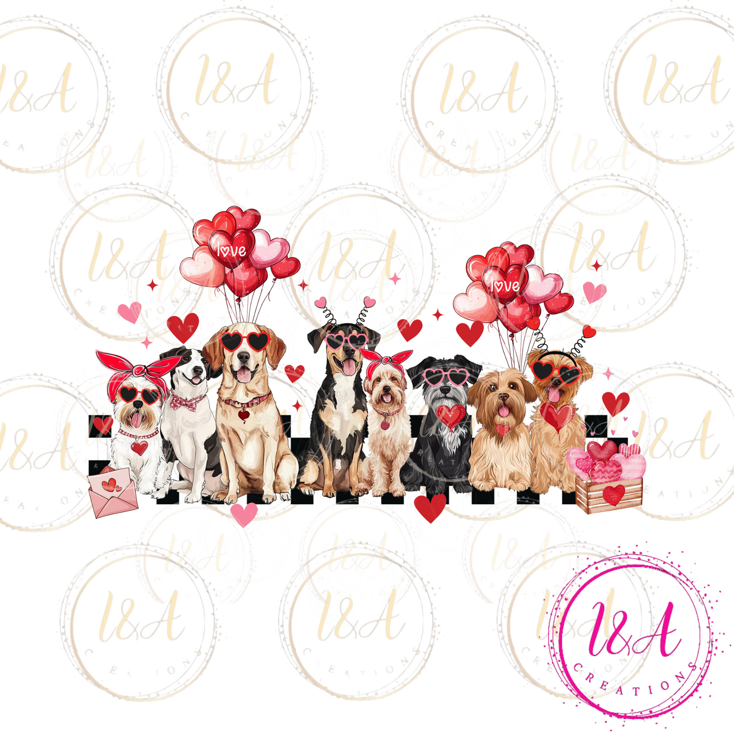 #592B doggies valentines