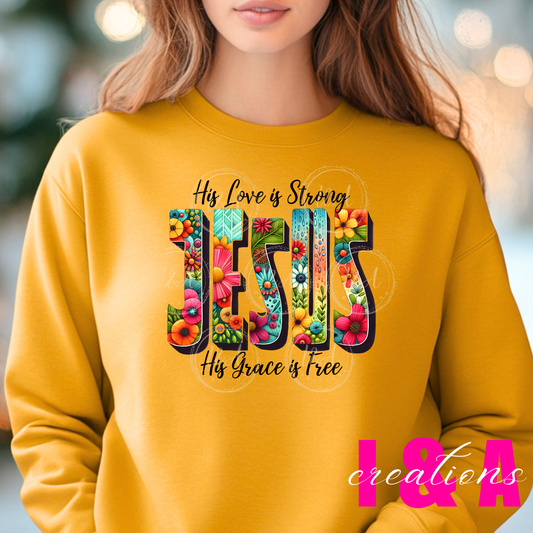 #37B his love is strong Jesus..