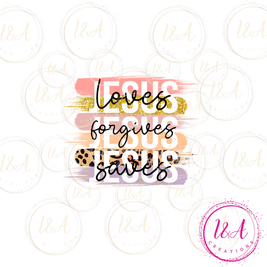 #157B Loves Forgives Saves