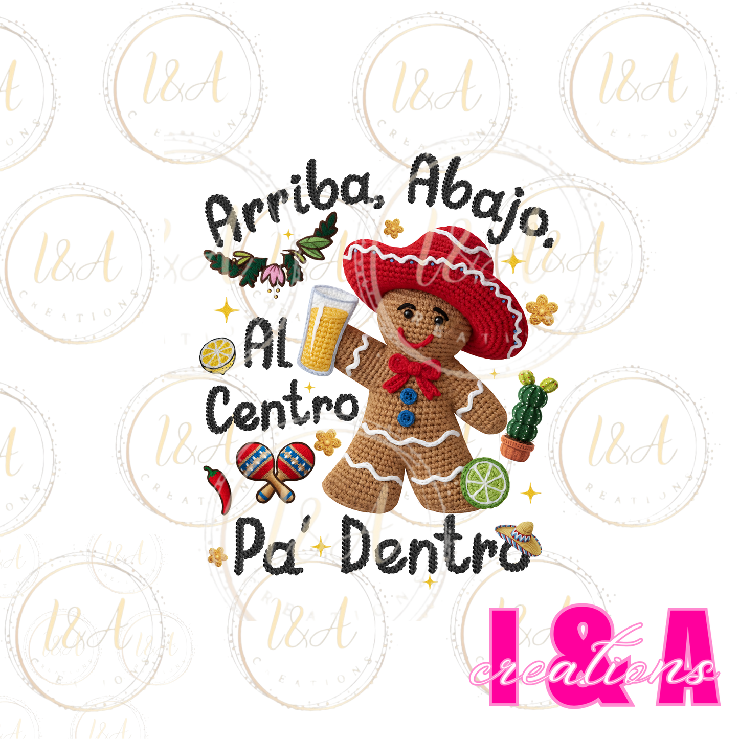 #185C Faux chrochet Arriba abajo