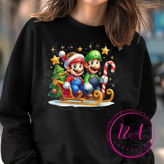 #440B Christmas Mario/Luigy