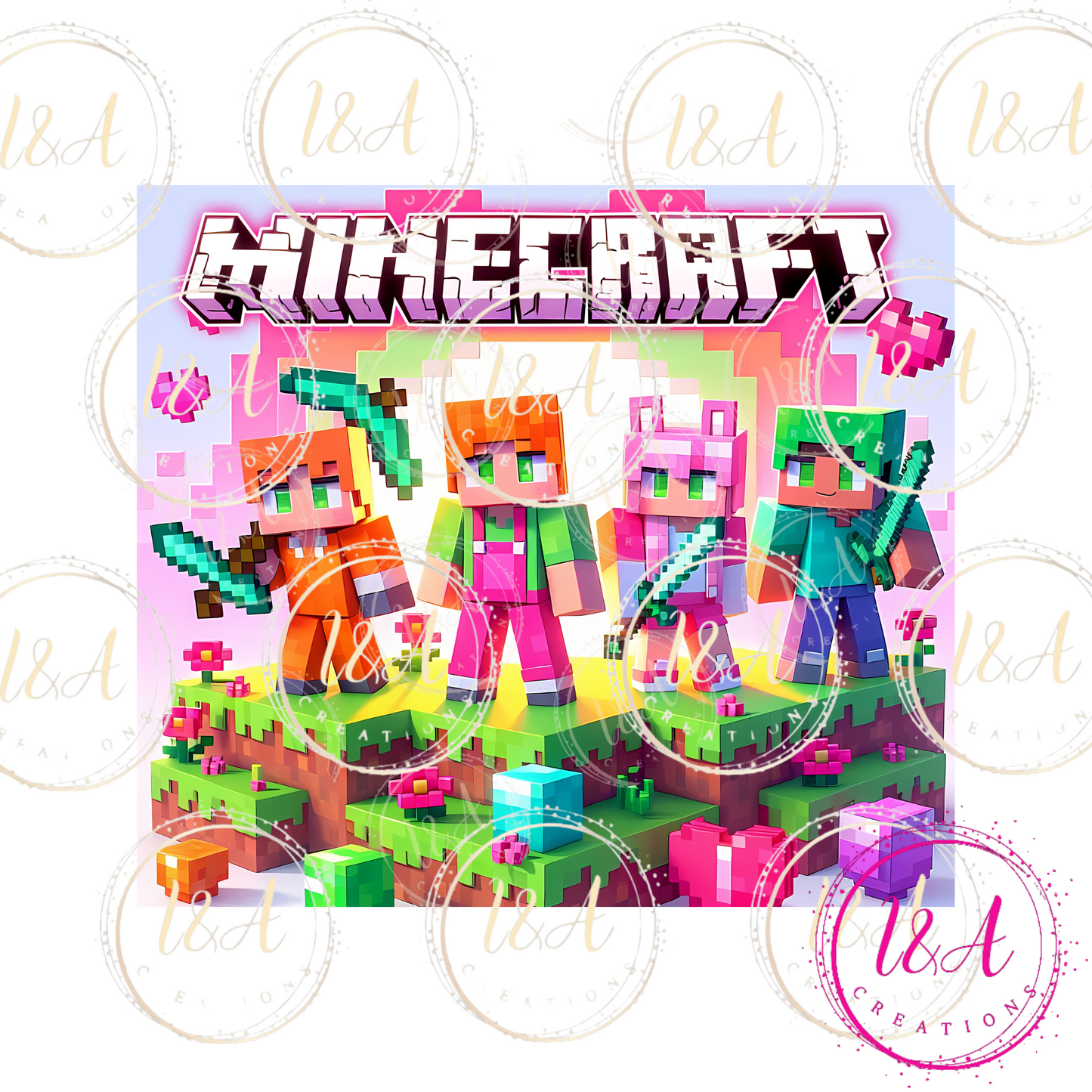 Pink minecraft