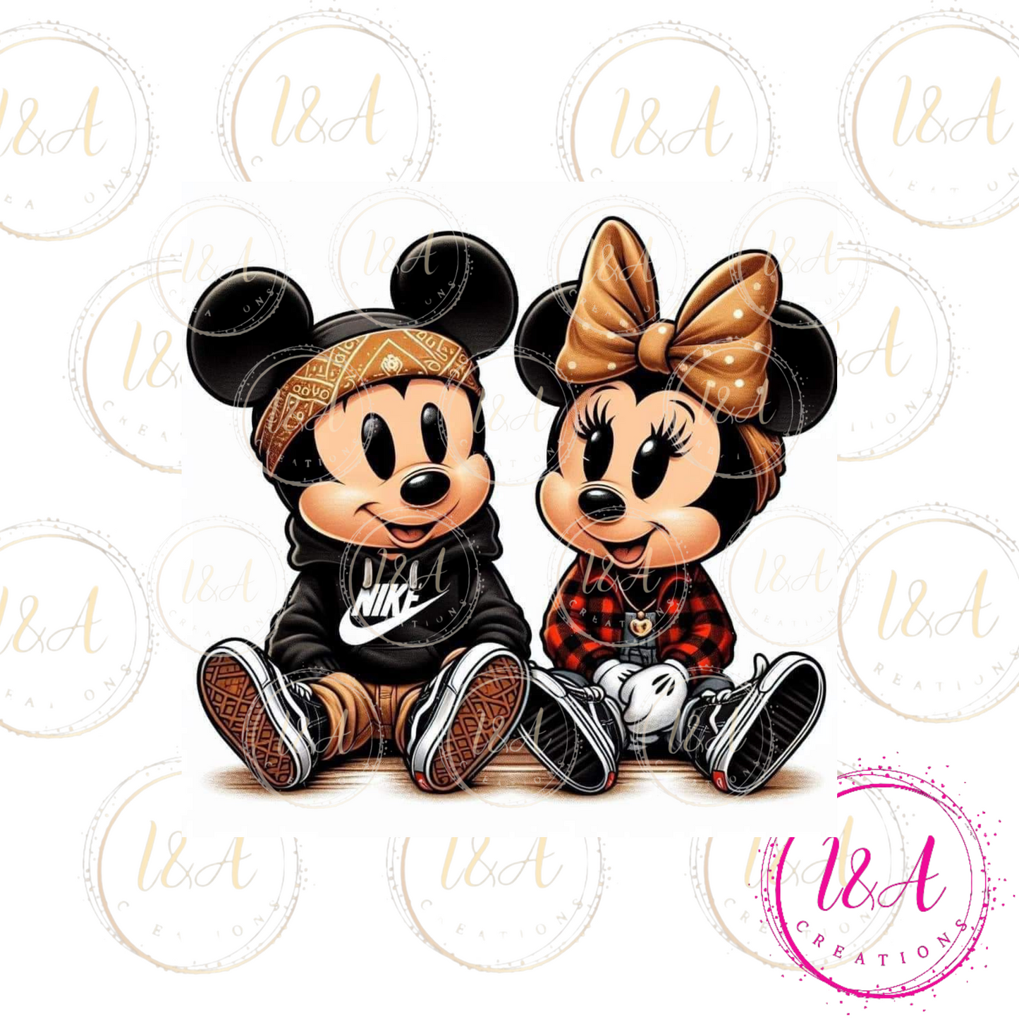 Cute baby mouse couple