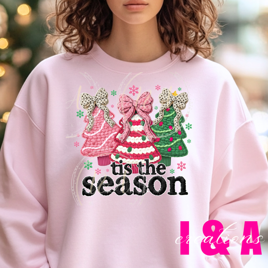 #184C Faux chrochet tis the season