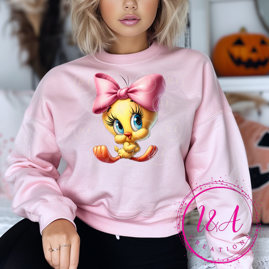 #482B Yellow bird with bow
