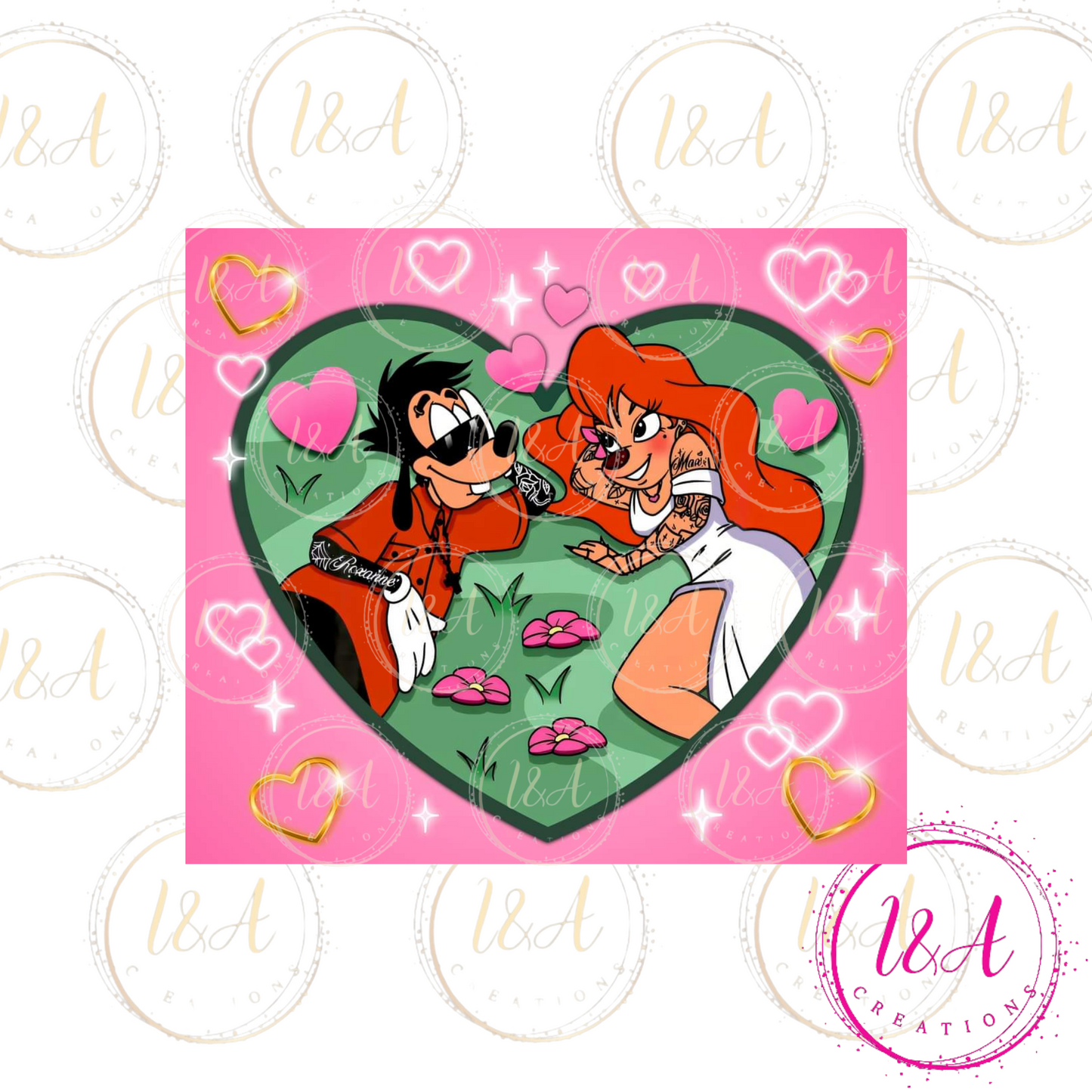 Max and Rox green heart