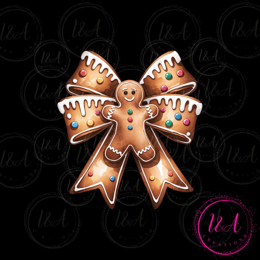 #230B gingerbread bow