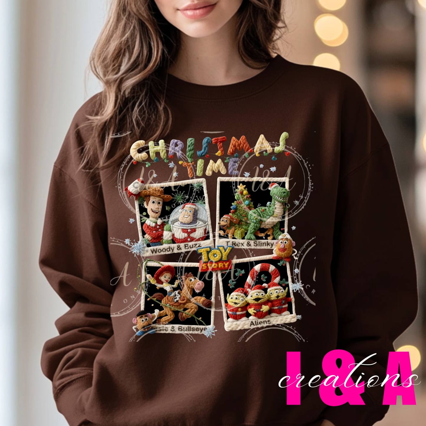 #245C faux chrochet Christmas time