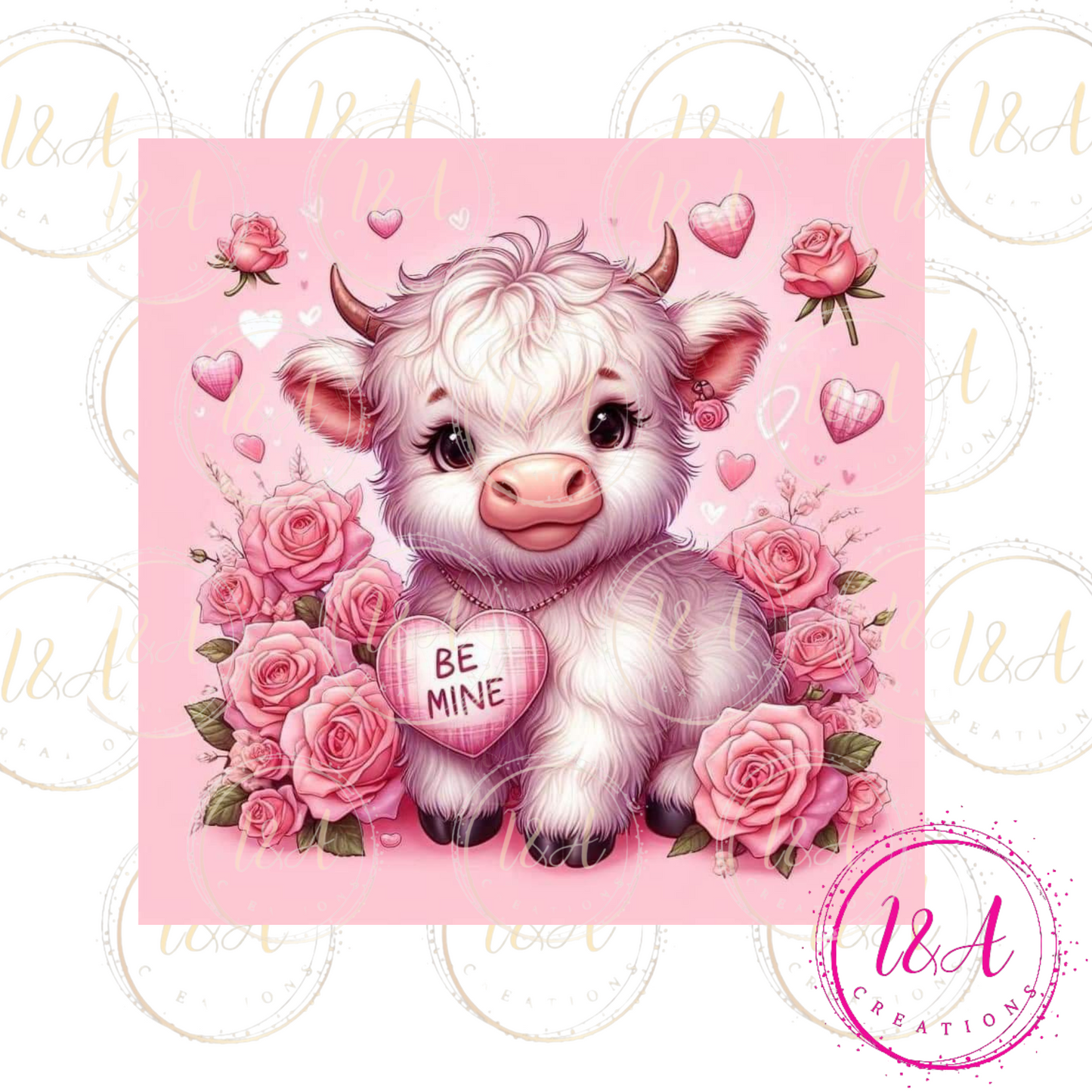 Be mine highland cow