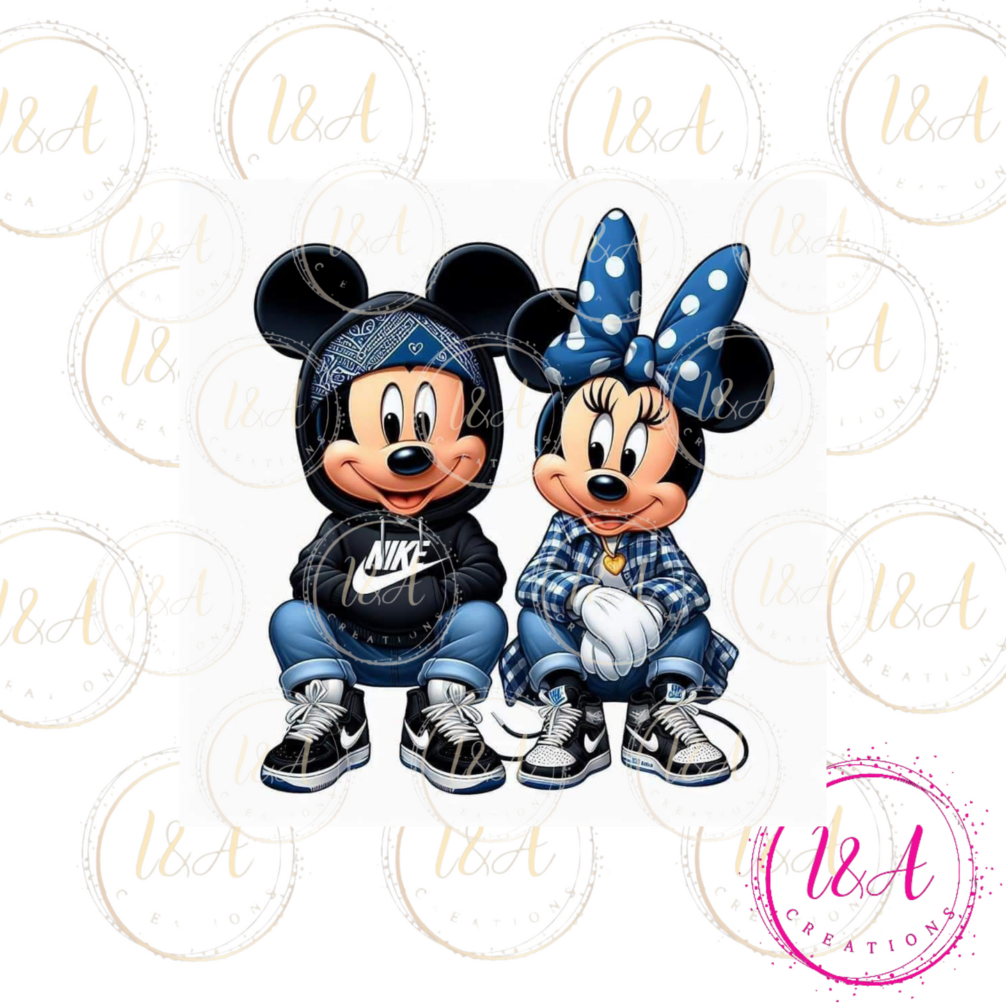 Mouse with blue outfit