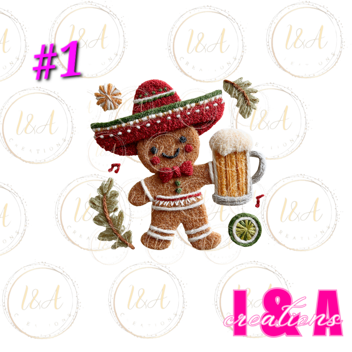 #228C Faux chrochet Mexican cookie