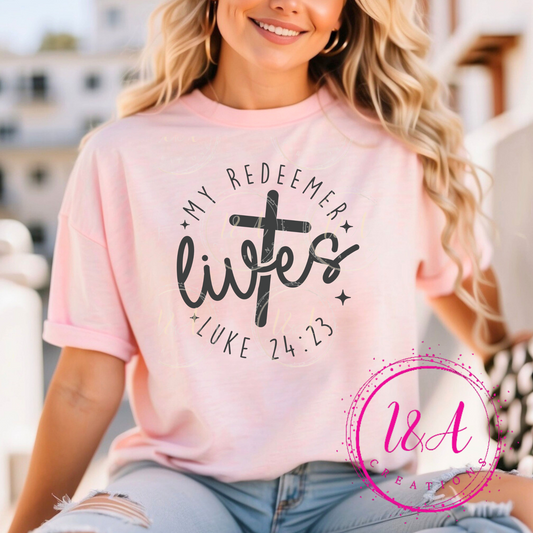 #343B  My redeemer lives (gray color)