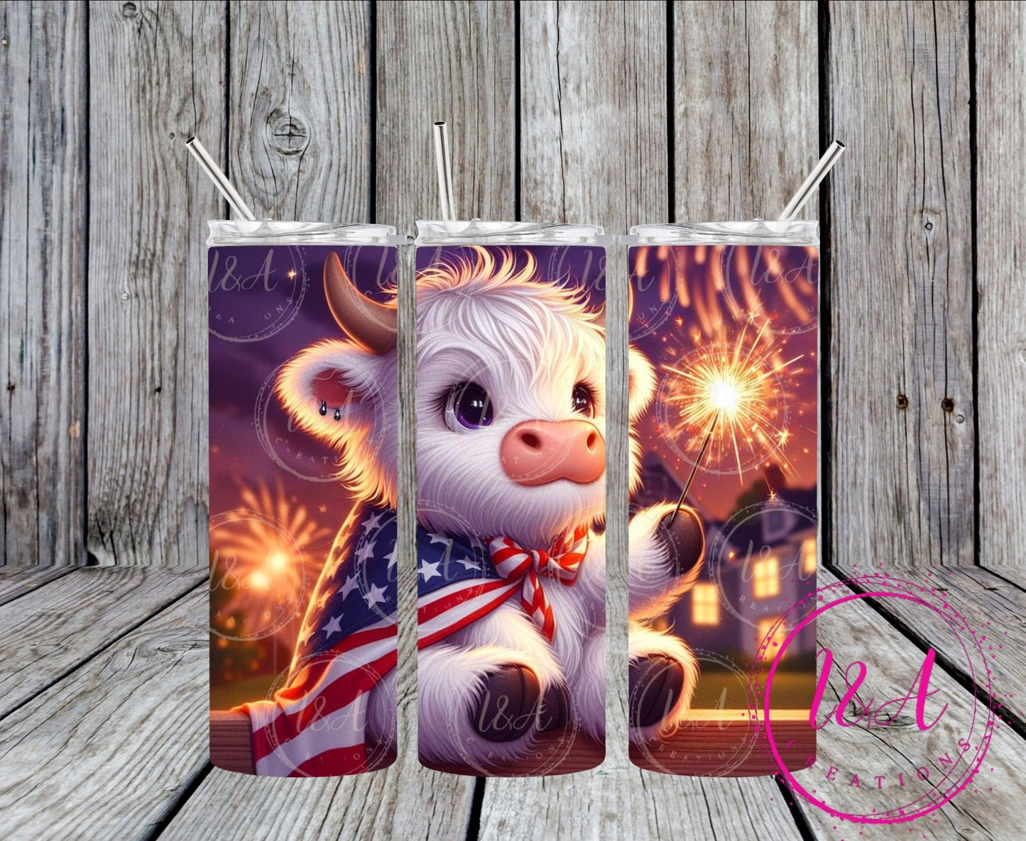 White highland cow 🇺🇸