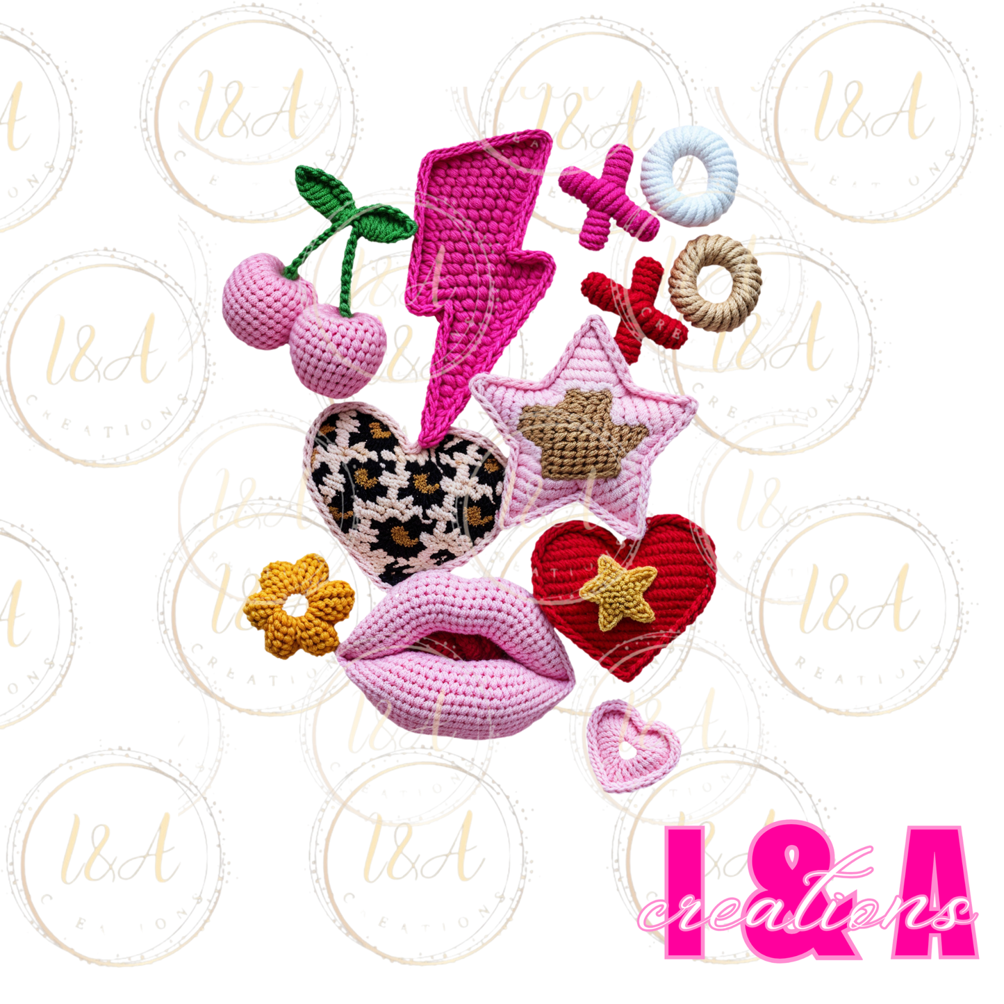 #269c faux chrochet xo