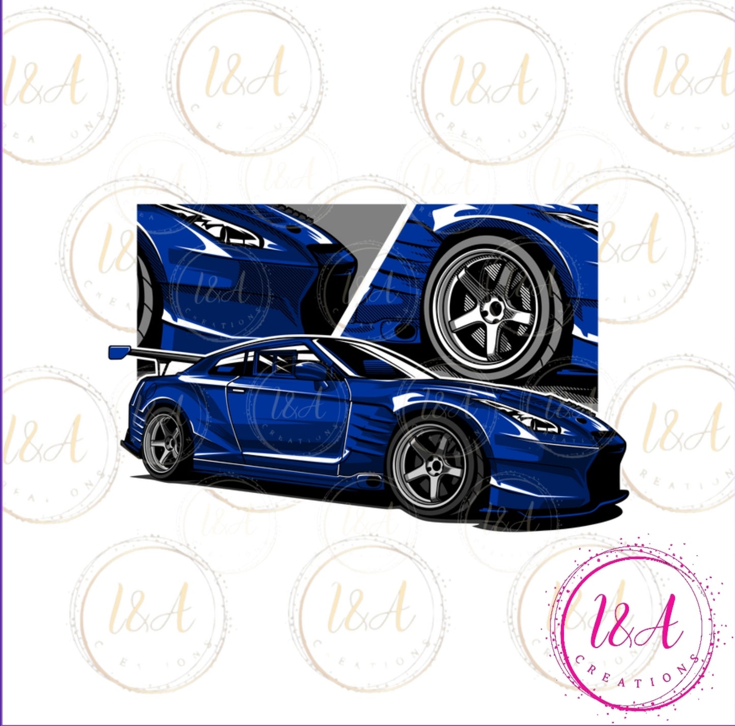 #513B  blue car