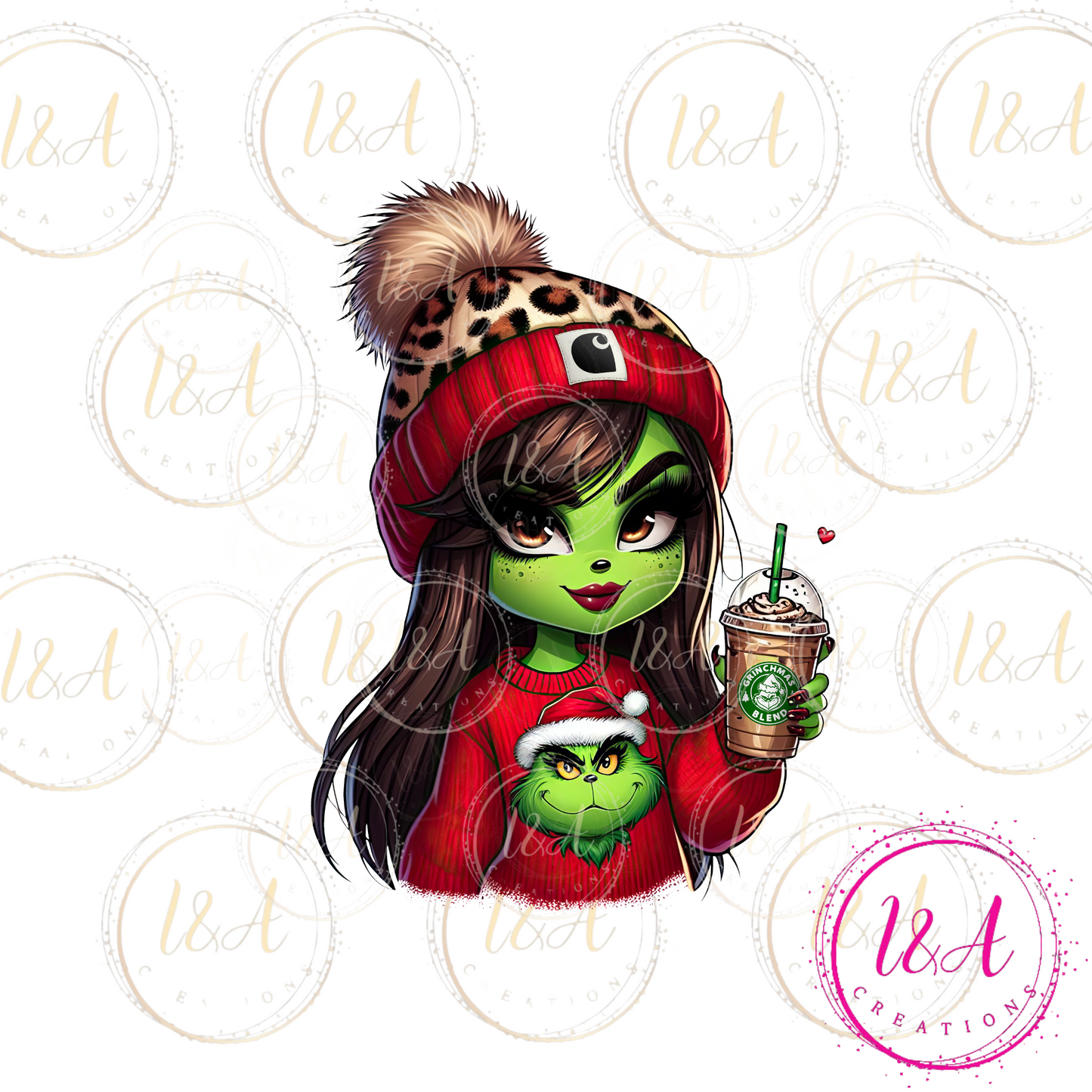 #534B green girl grinchy