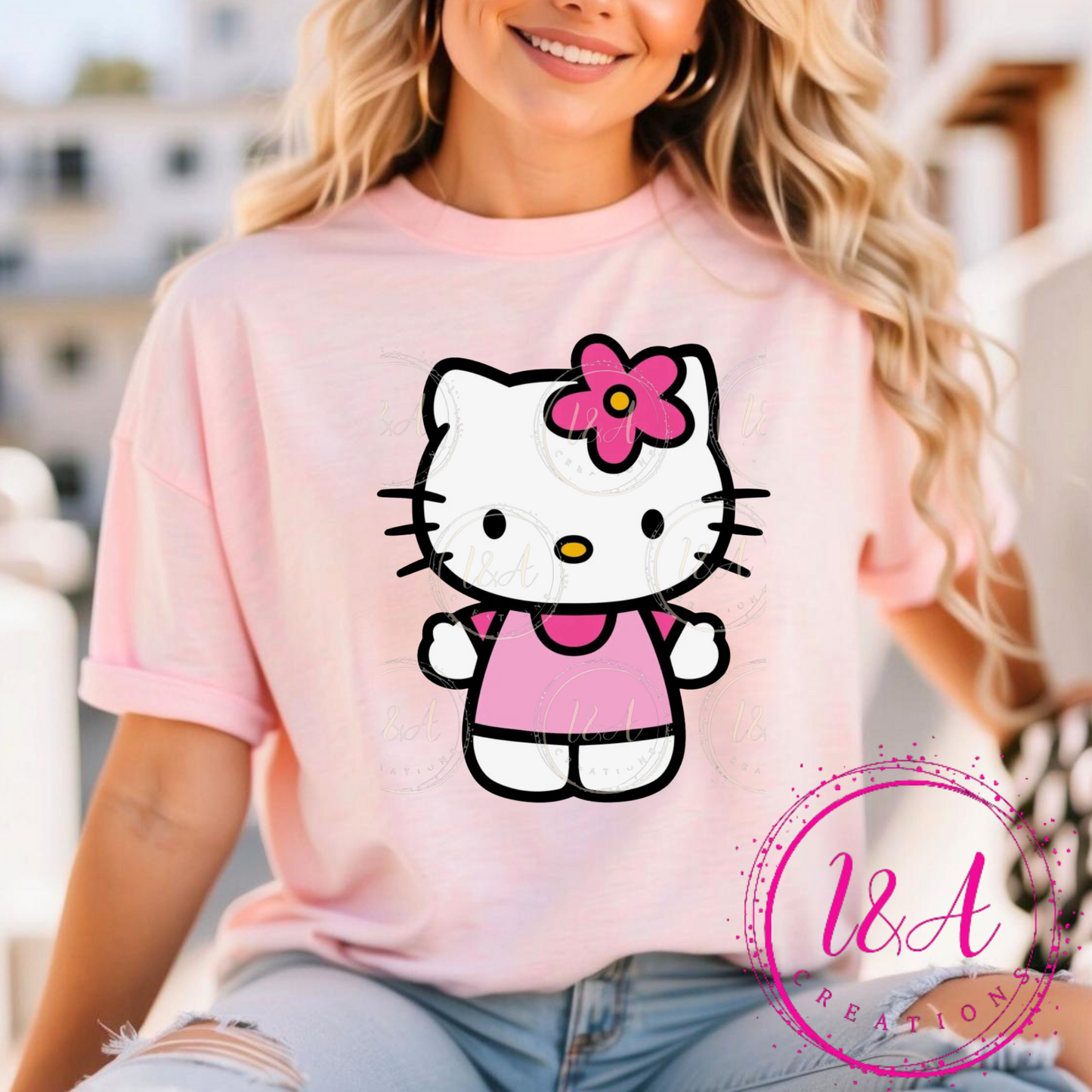 #123 pink dress kitty
