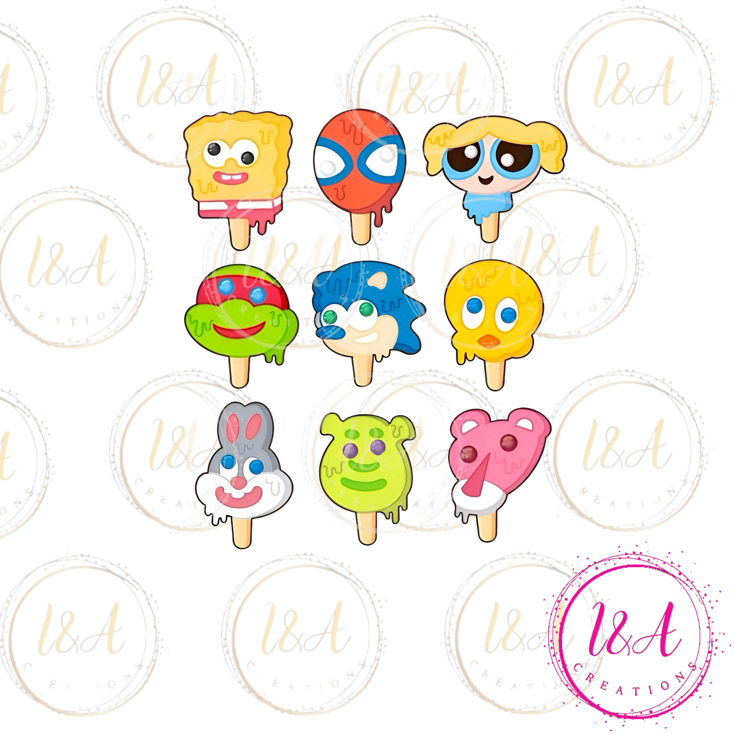 #878B ice cream popsicle