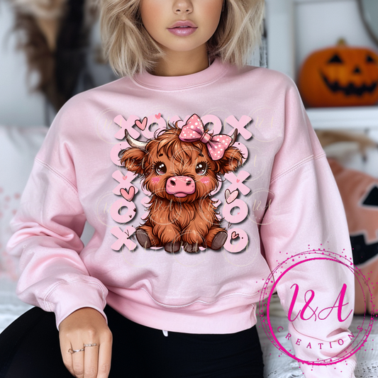 #581B xoxo highland cow
