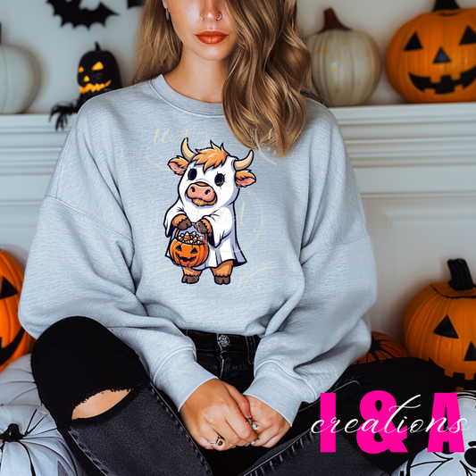 #120C highland cow trick or treat