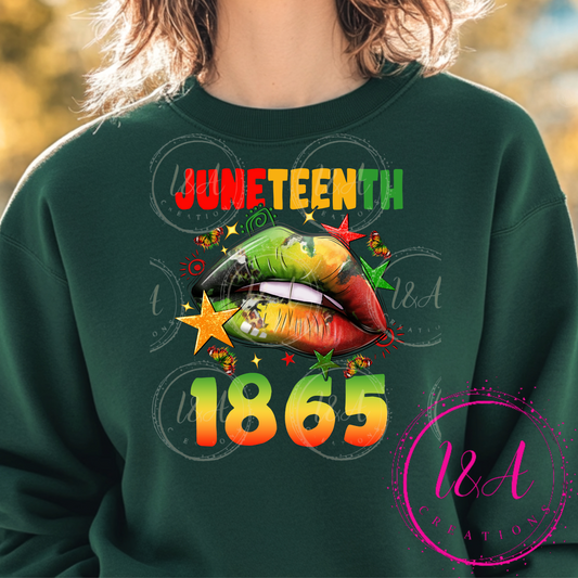 #801 Juneteenth lips