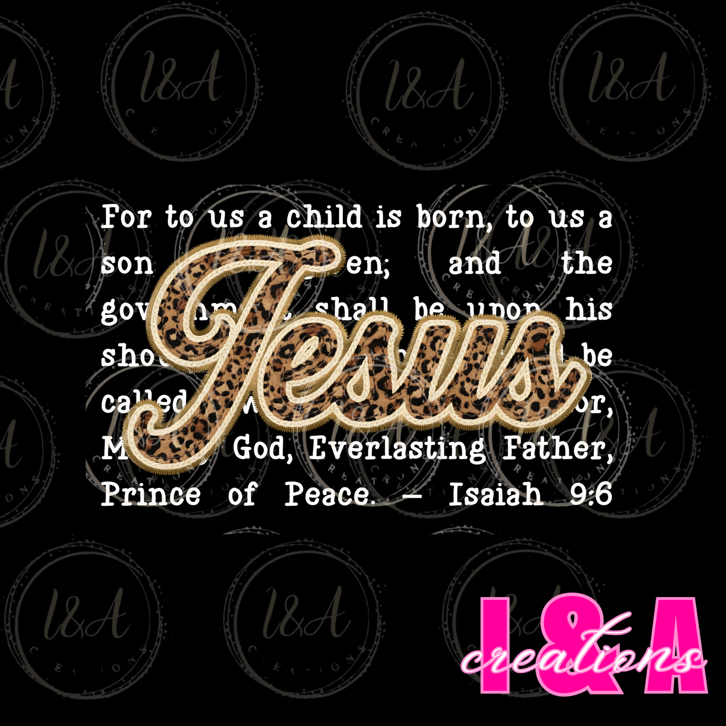 #234C Faux chrochet Jesus