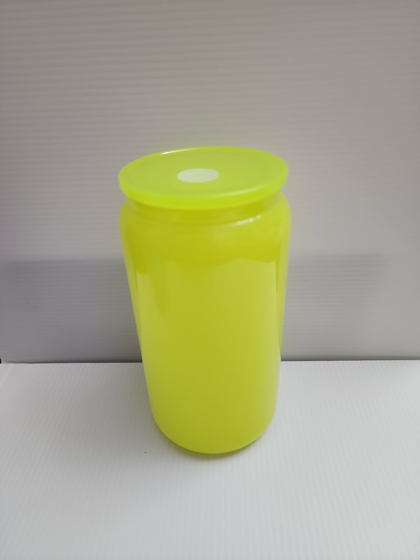 16oz Neon glass can set