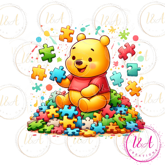 #96 autism honey bear