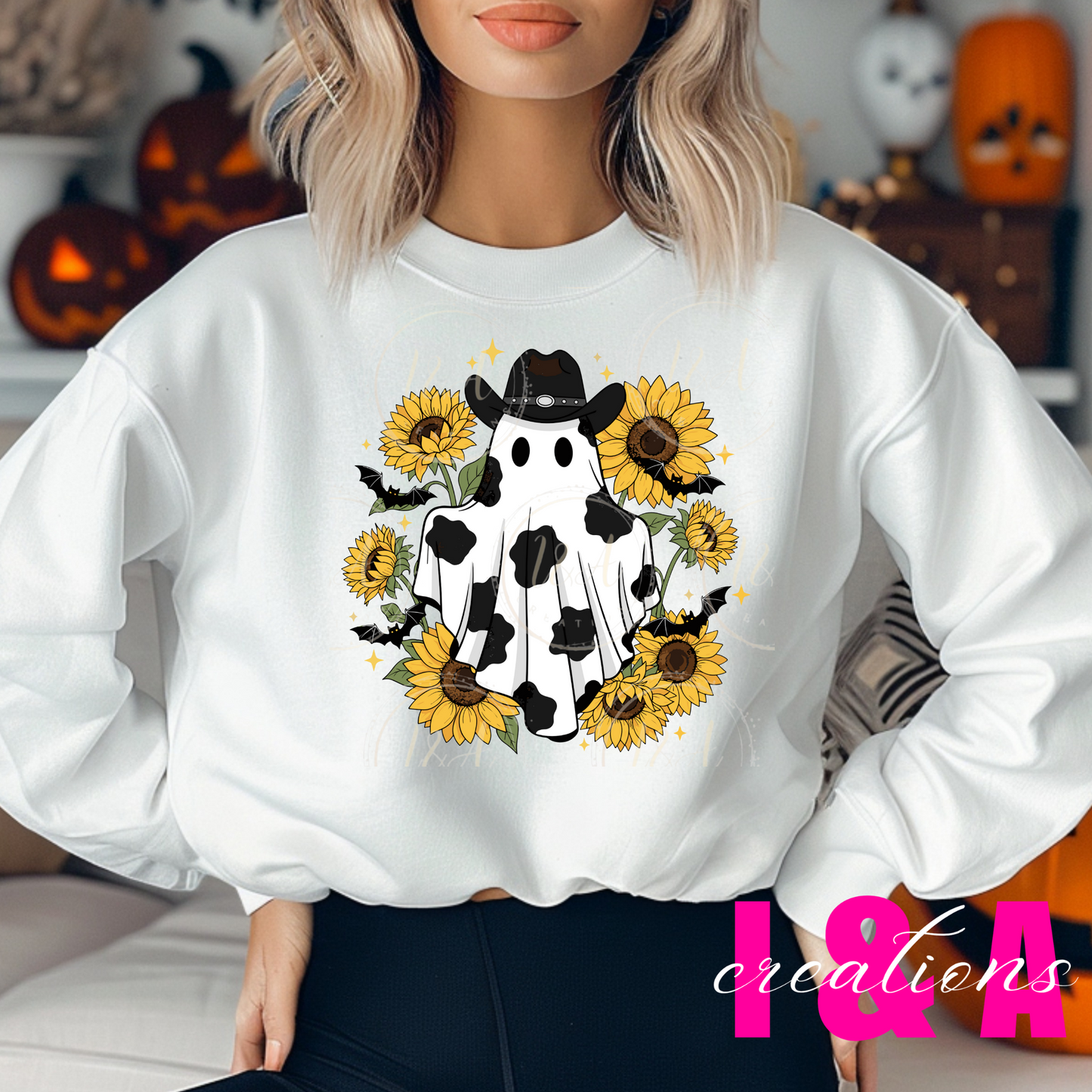 #122C ghost cow print