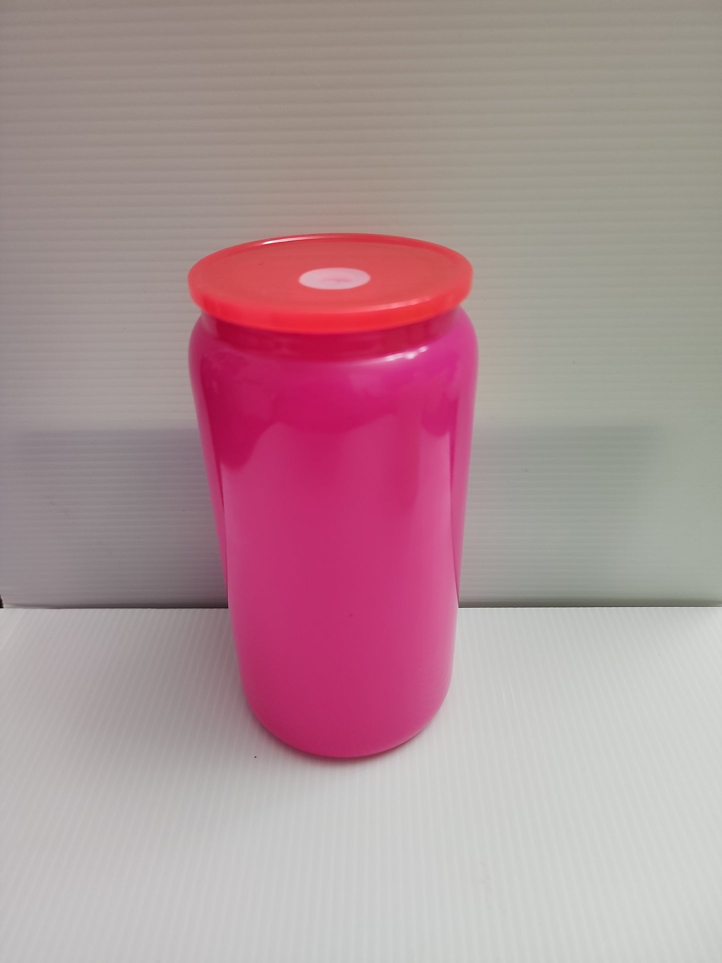 16oz Neon glass can set