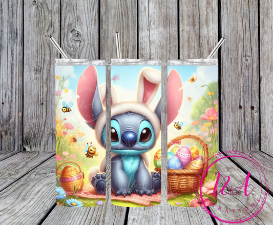 Alien with Easter basket