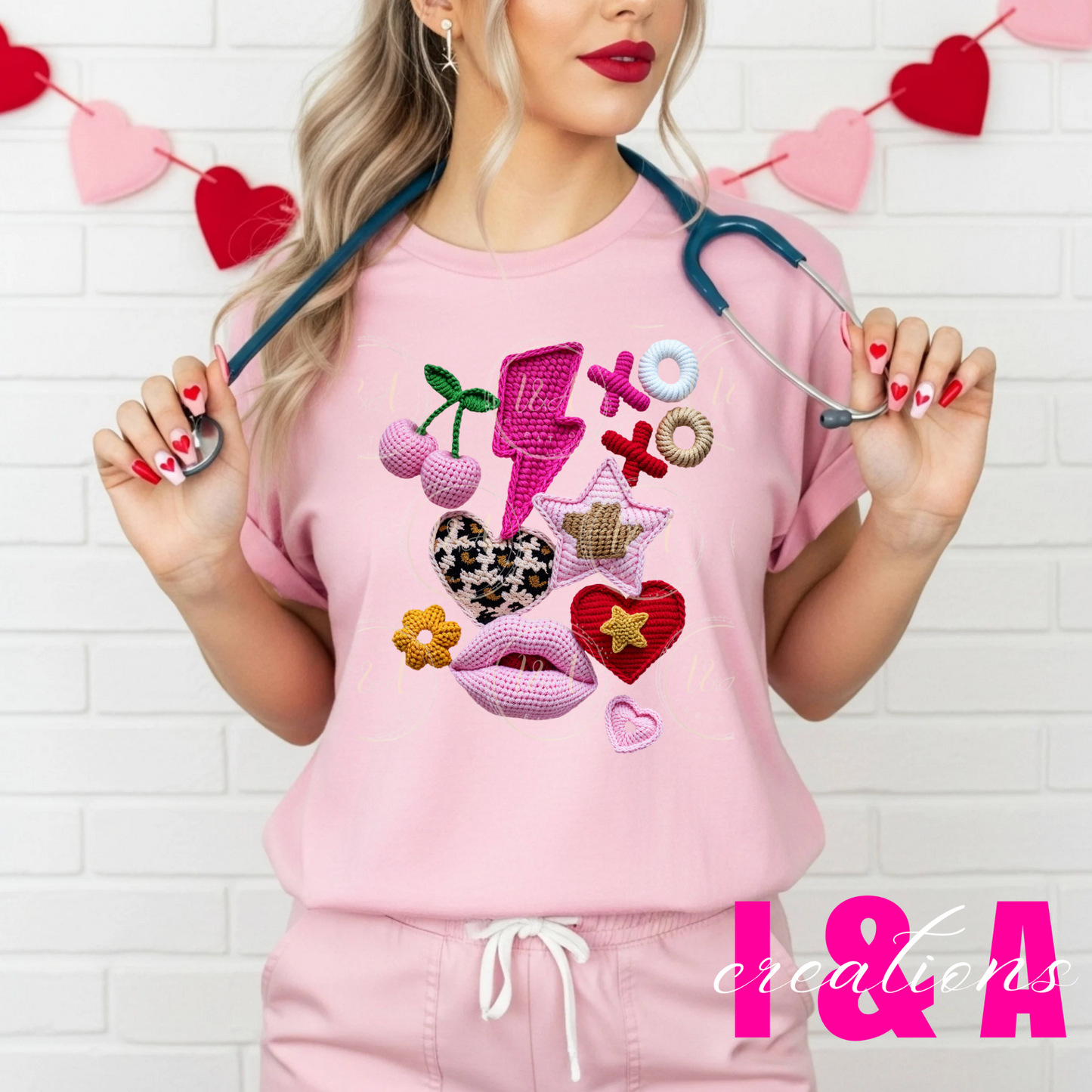 #269c faux chrochet xo