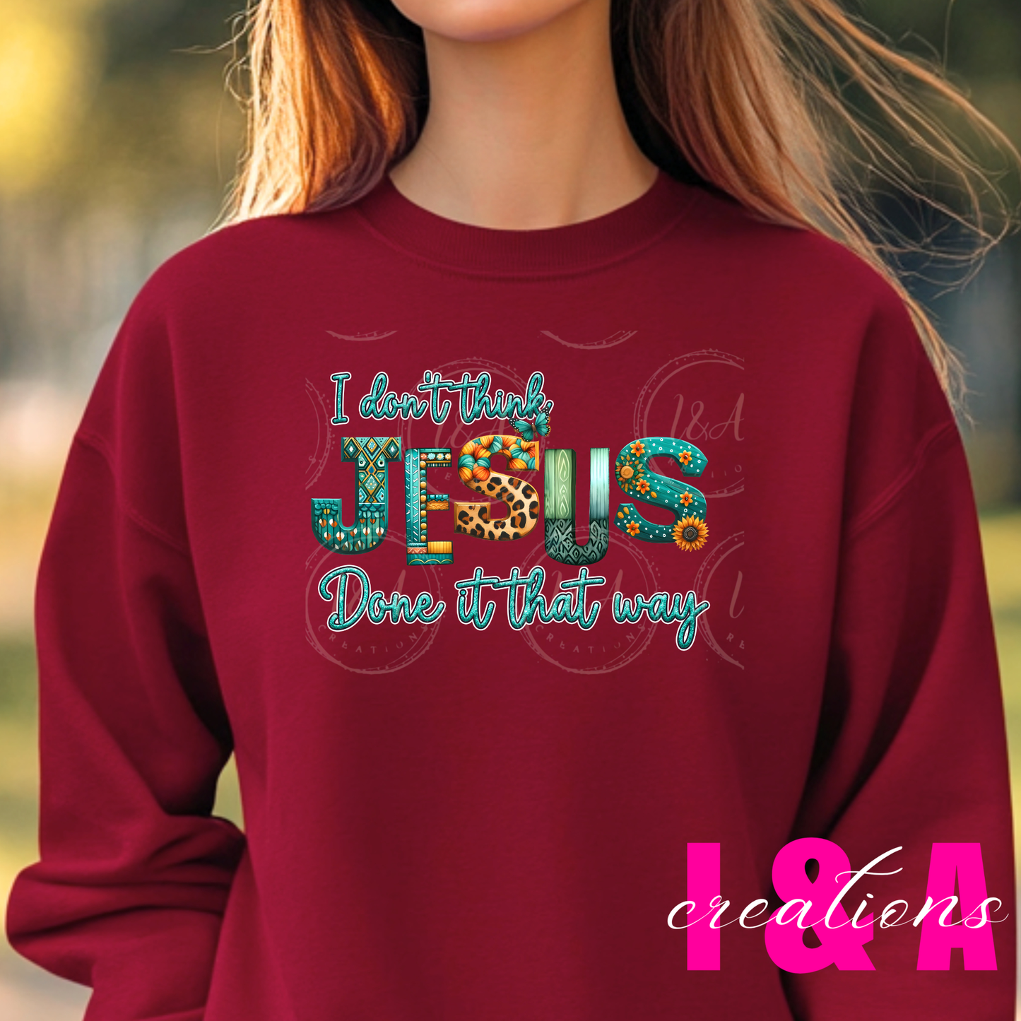 #39B I don't think Jesus done it that way