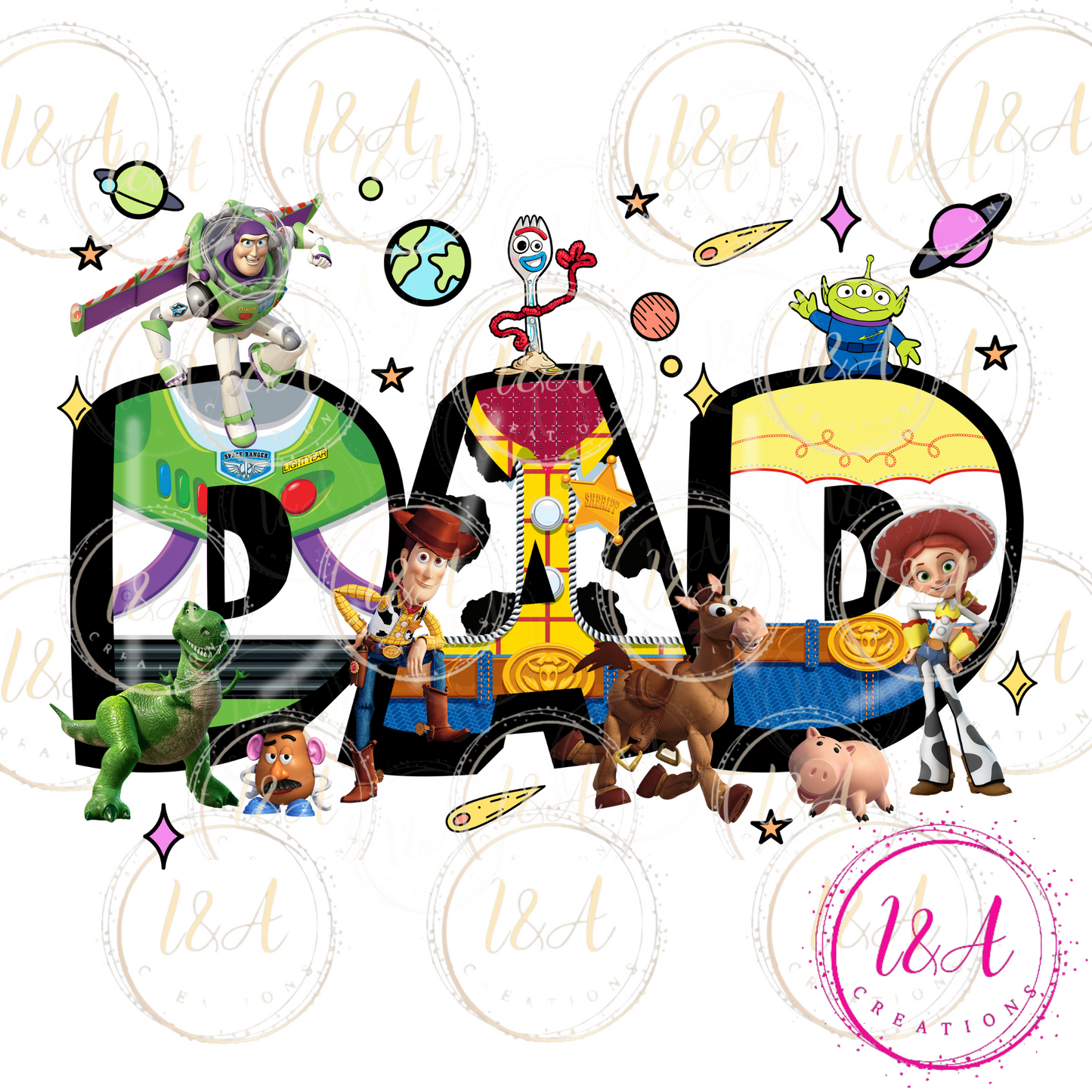 #448 PAPA- DAD toy friends