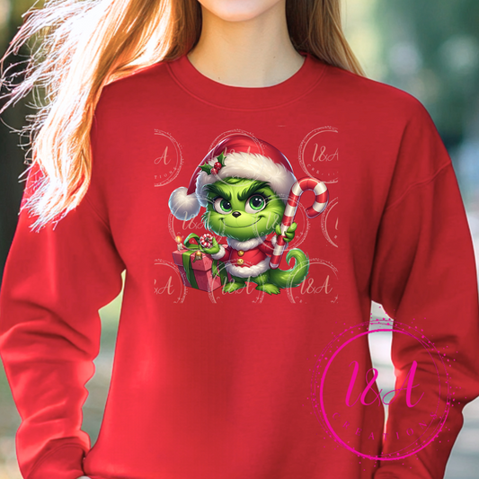 #443B baby green guy Christmas