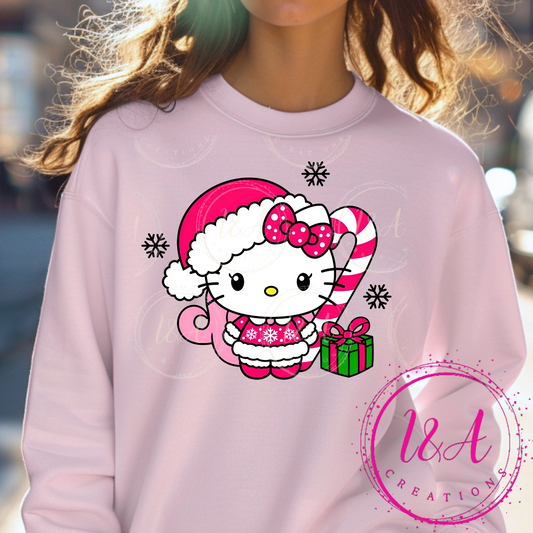 #551B Christmas kitty