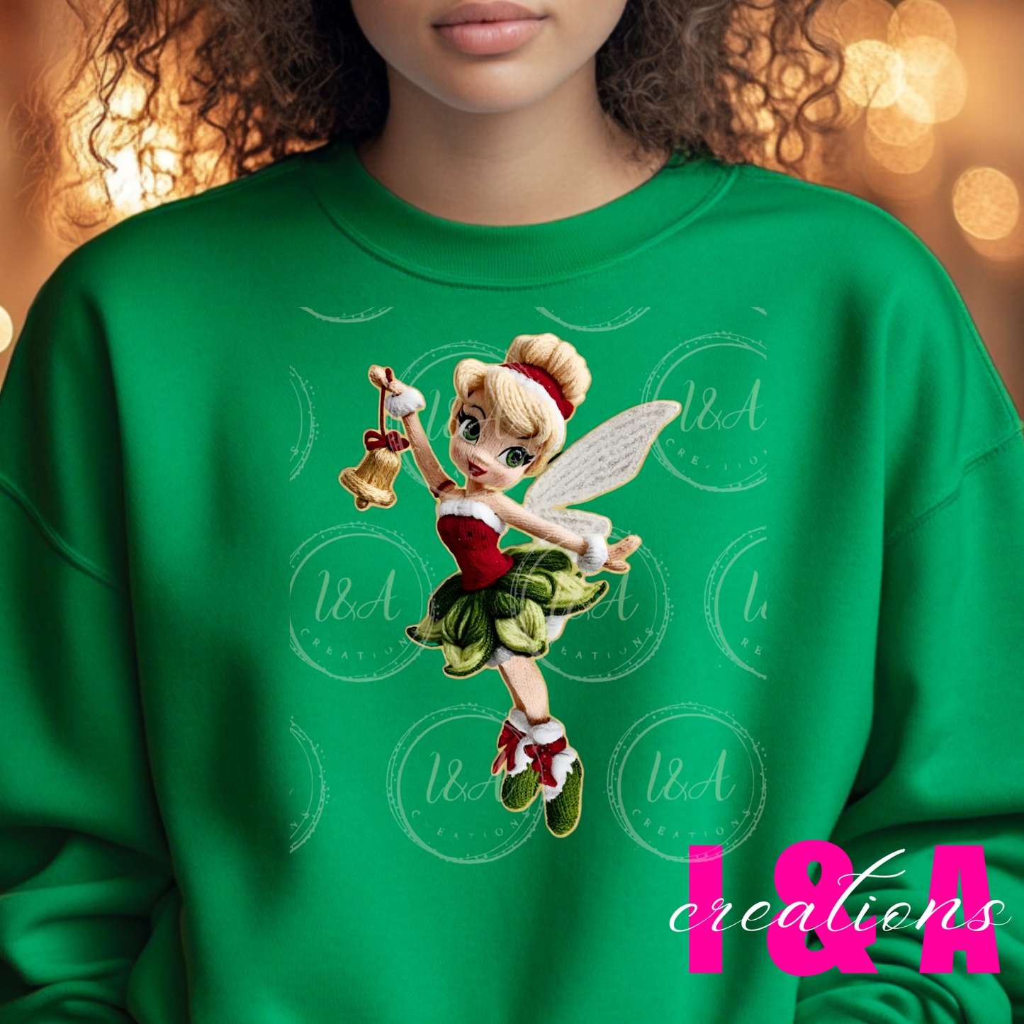 #257C faux chrochet Christmas tinkle