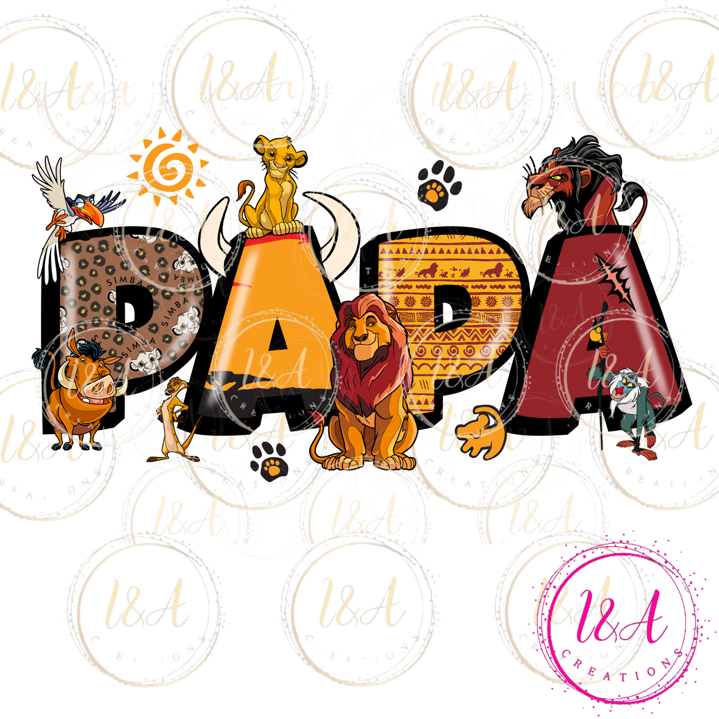 #458 PAPA-DAD/ Lions