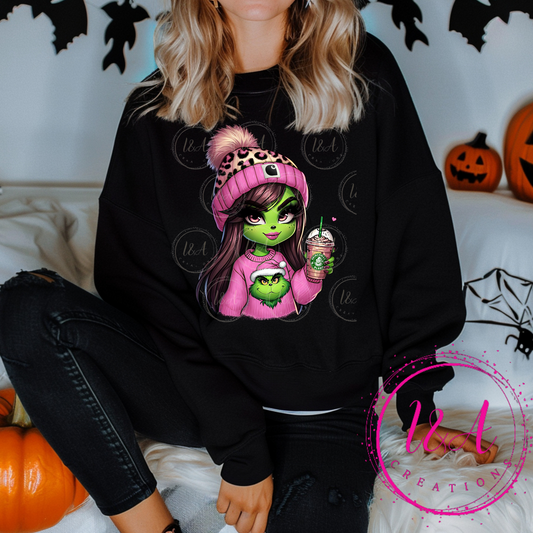 #534B green girl grinchy