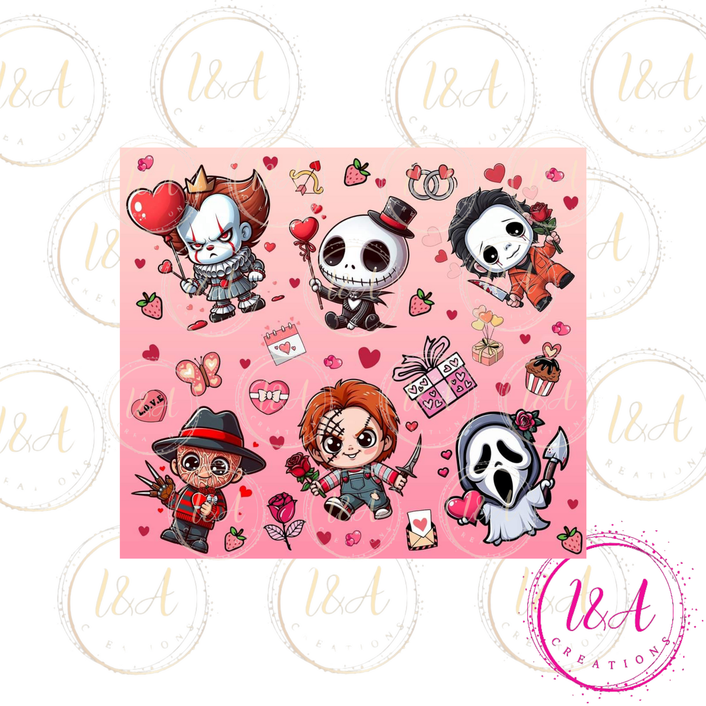 Scary friends valentines